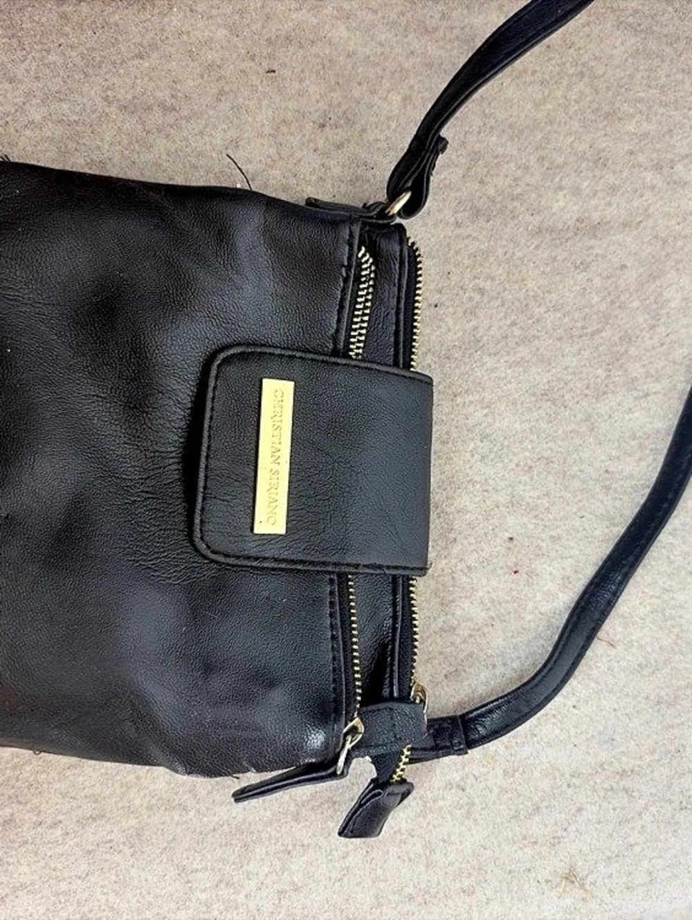 Christian Siriano Black Crossbody Bag